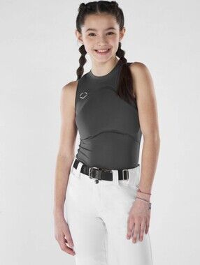 Evo Shield Girl's Racerback Chest Guard Sleeveless Shirt Youth Medium